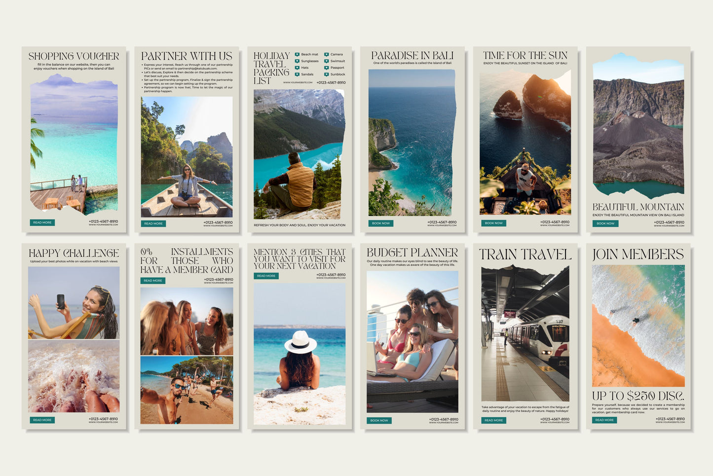 120+ Travel Instagram Templates - Vol. 1