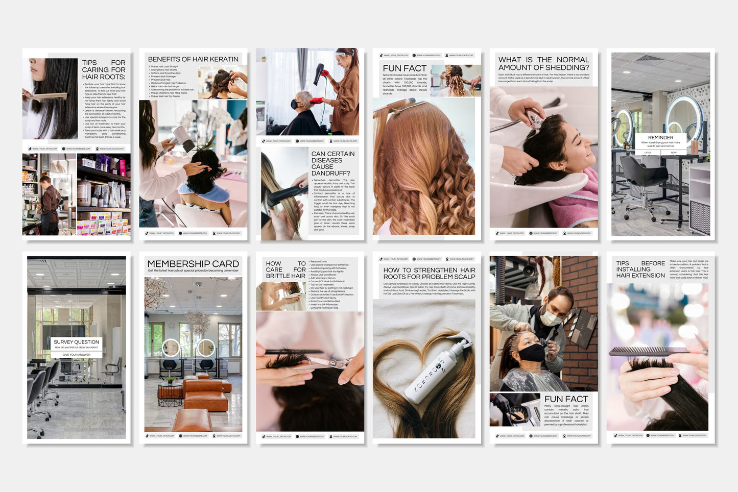 120+ Hairstylist Instagram Templates - Vol. 1