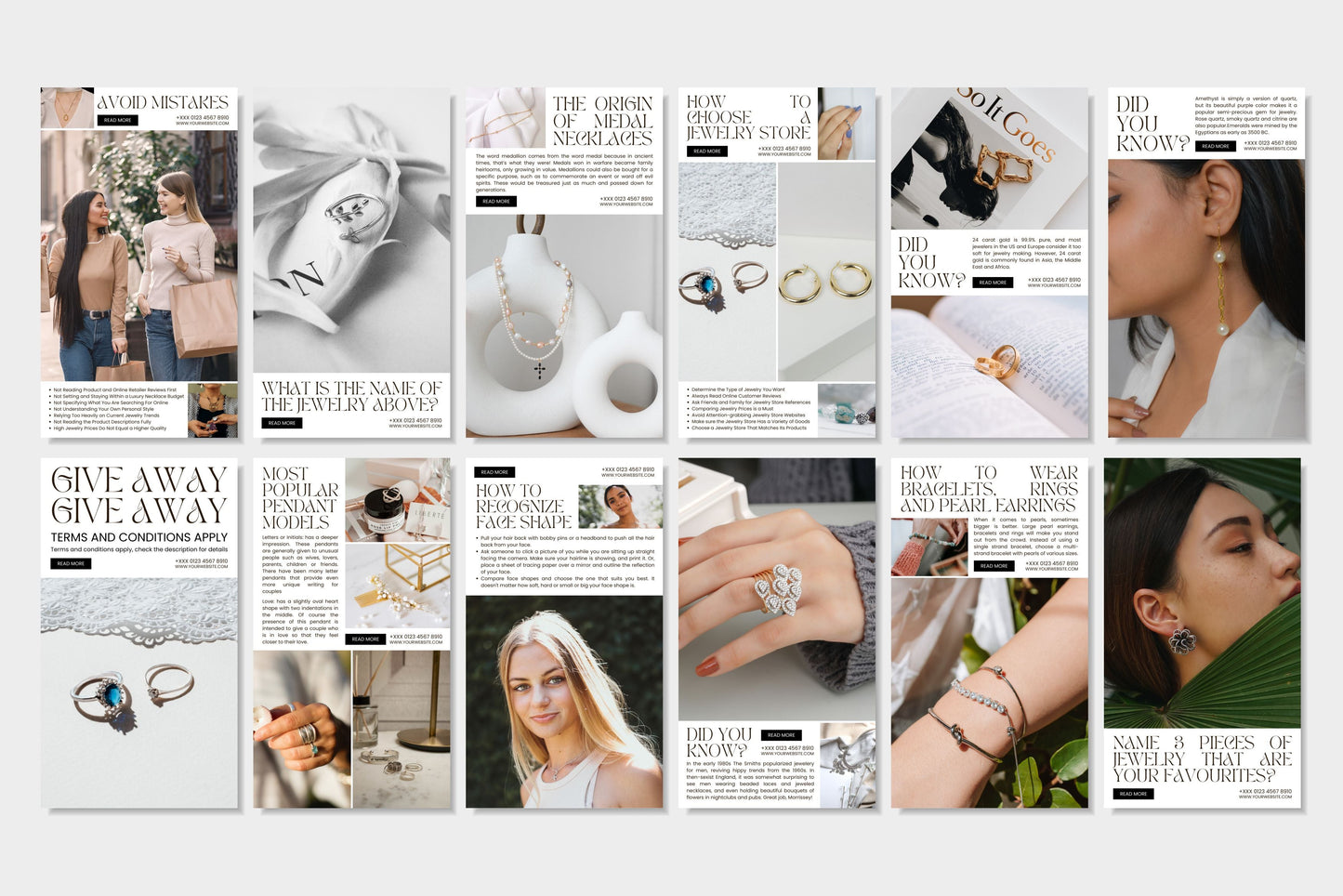 120+ Jewelry Instagram Templates - Vol. 5
