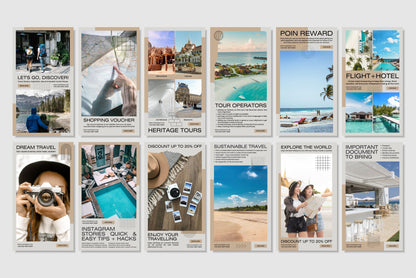 120+ Travel Instagram Templates - Vol. 4