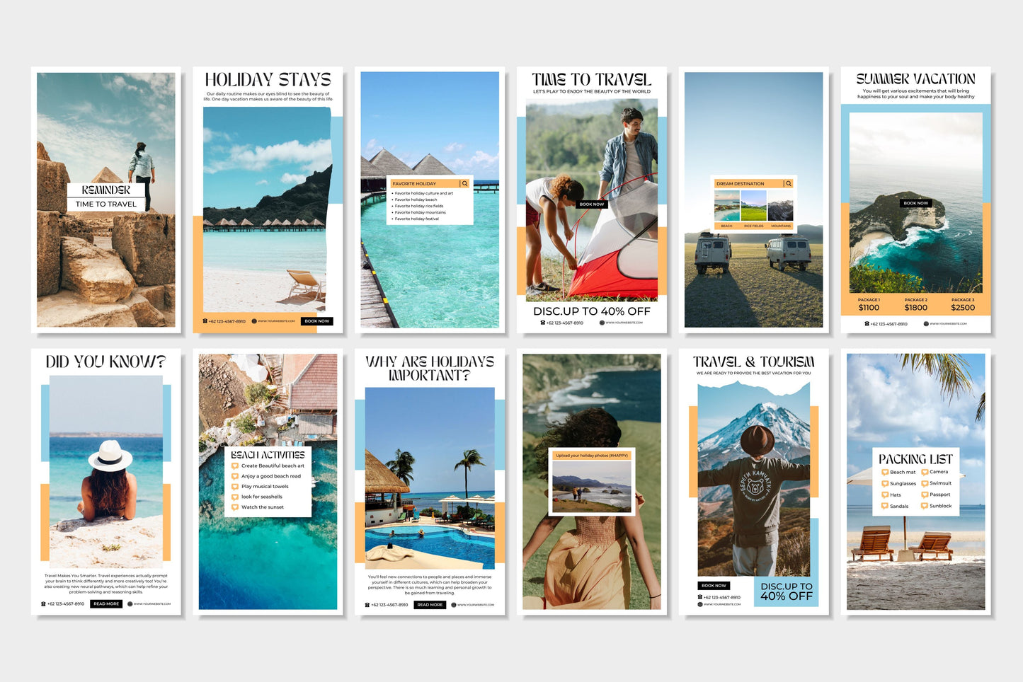 120+ Travel Instagram Templates - Vol. 3