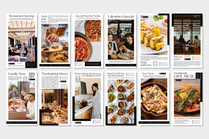 120+ Restaurant Instagram Templates - Vol. 2