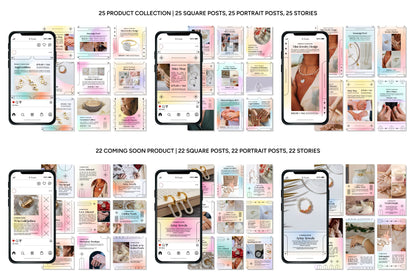 1200+ Jewelry Instagram Templates - Vol. 7