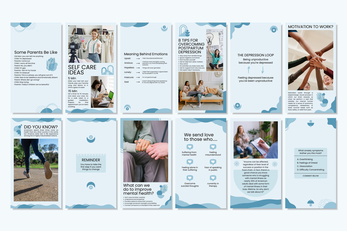 120+ Mental Health Instagram Templates - Vol. 3