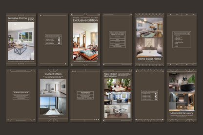 120+ Interior Design Instagram Templates - Vol. 4
