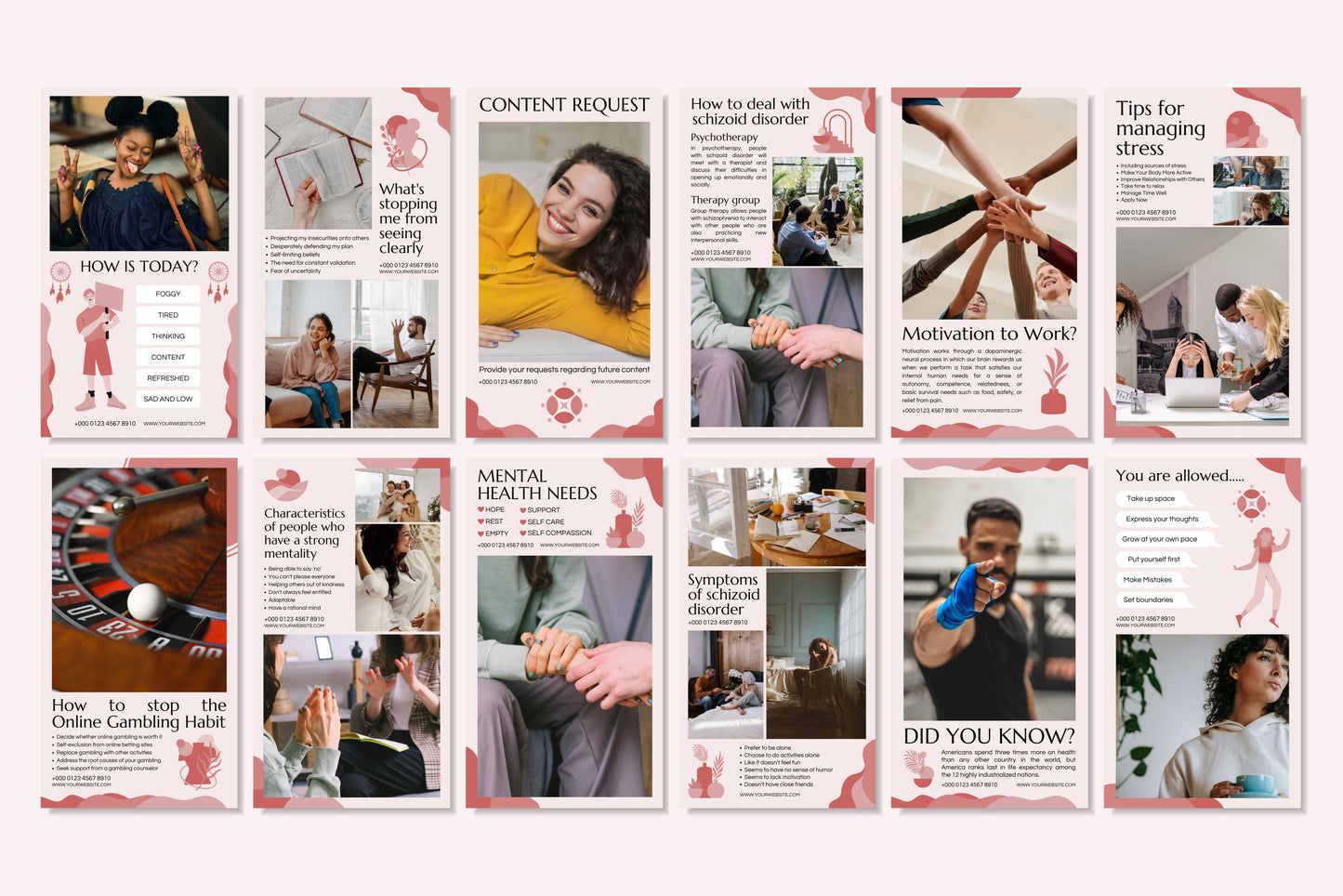 120+ Mental Health Instagram Templates - Vol. 4