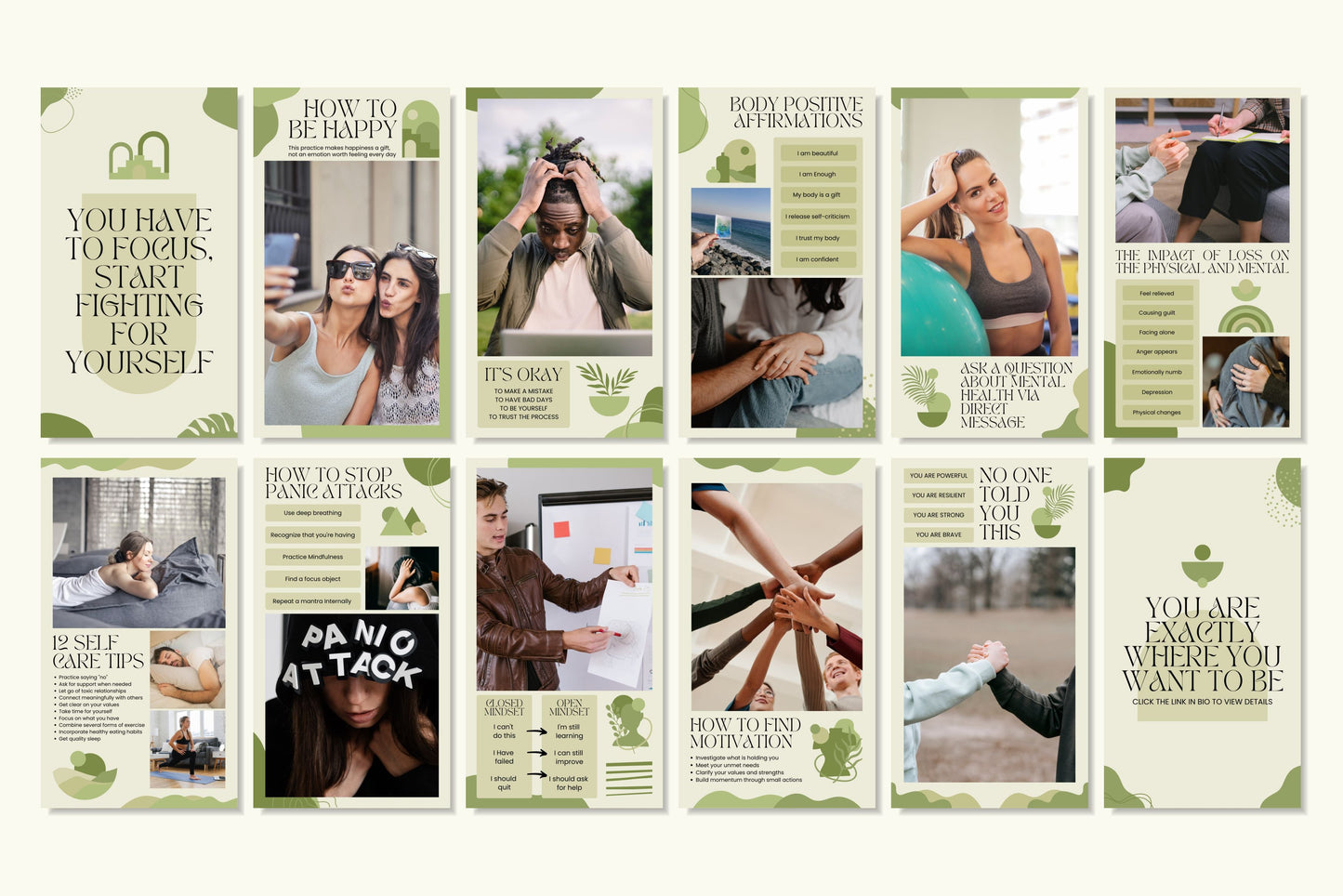 120+ Mental Health Instagram Templates - Vol. 2