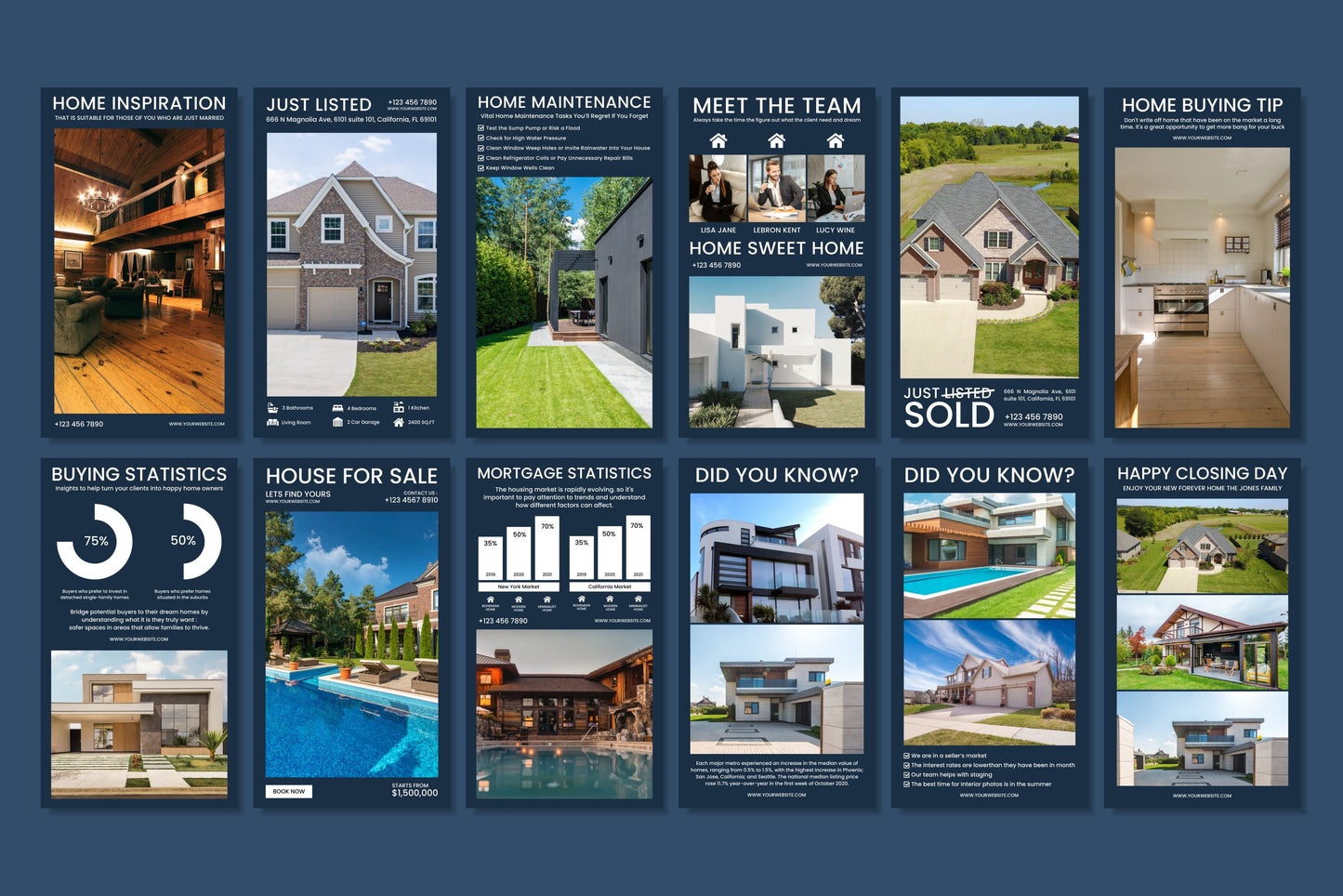 120+ Real Estate Instagram Templates - Vol. 3