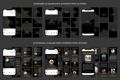 1200+ Restaurant Instagram Templates - Vol. 6