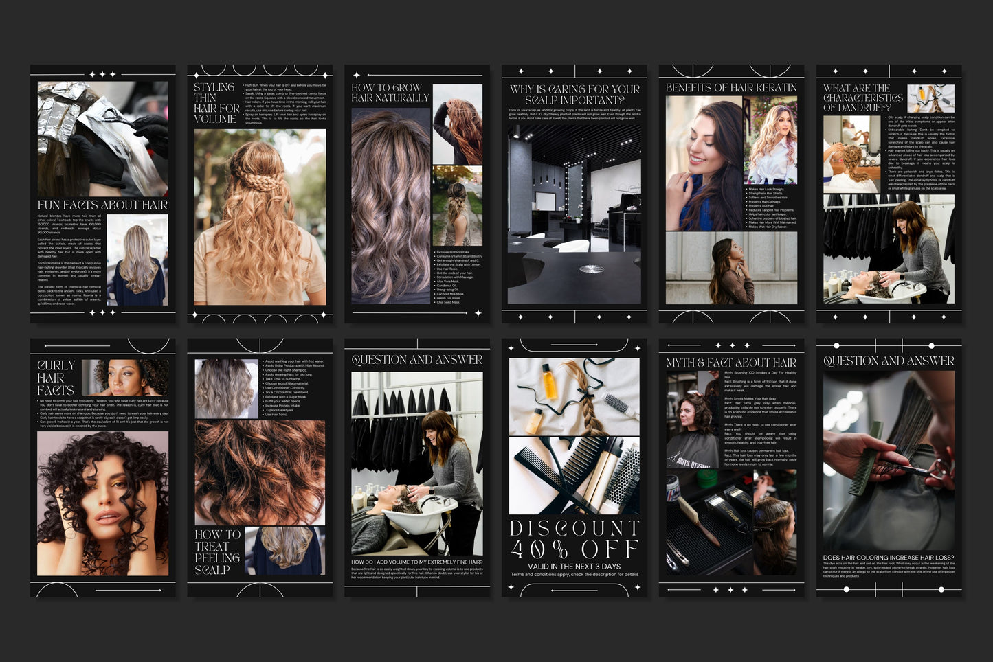 120+ Hairstylist Instagram Templates - Vol. 4