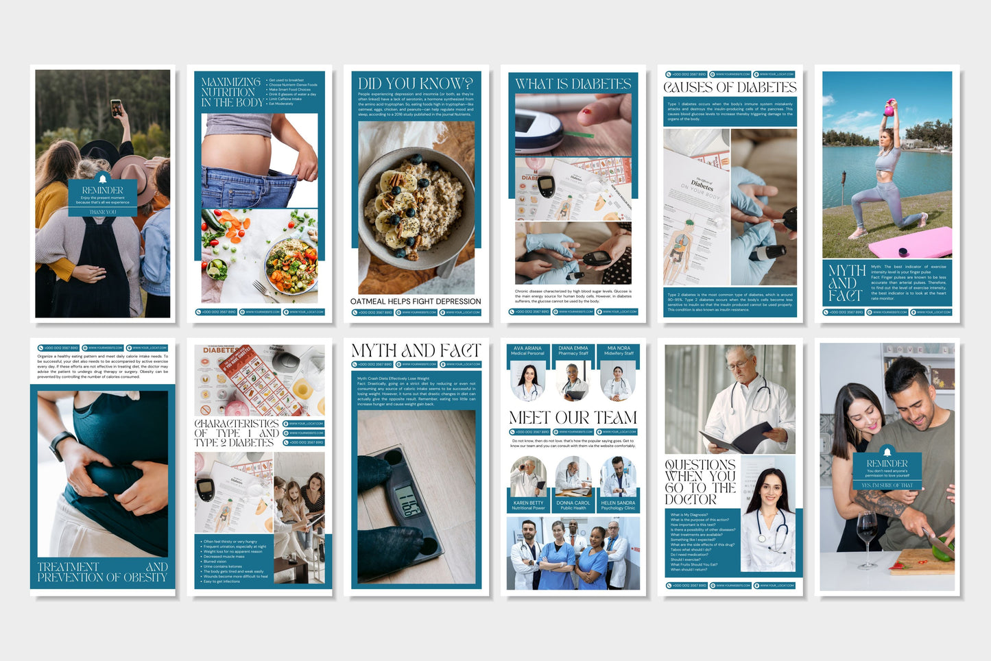 120+ Medical Instagram Templates - Vol. 4