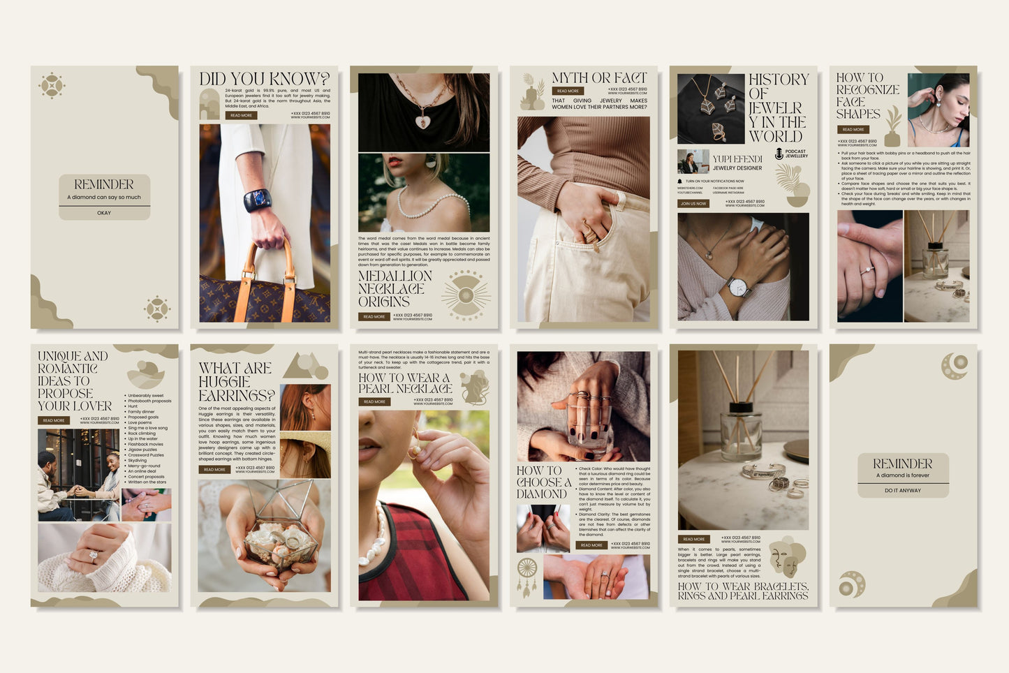120+ Jewelry Instagram Templates - Vol. 2