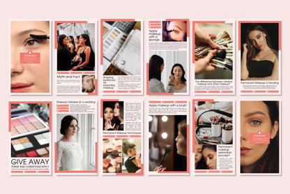 120+ Makeup Instagram Templates - Vol. 4