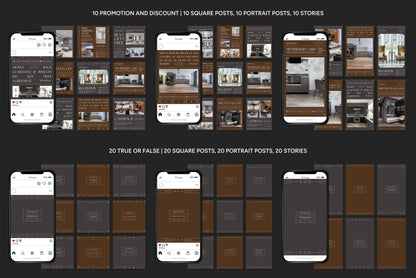 1200+ Interior Design Instagram Templates - Vol. 8
