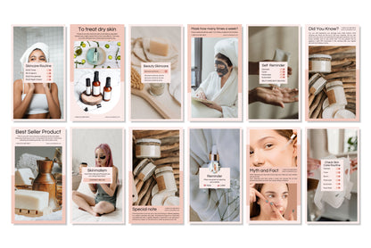 120+ Skincare Instagram Templates - Vol. 4