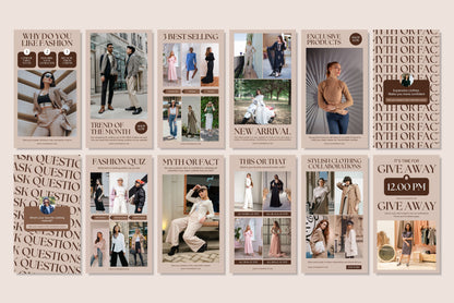 120+ Fashion Instagram Templates - Vol. 1