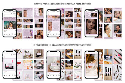1200+ Makeup Instagram Templates - Vol. 7