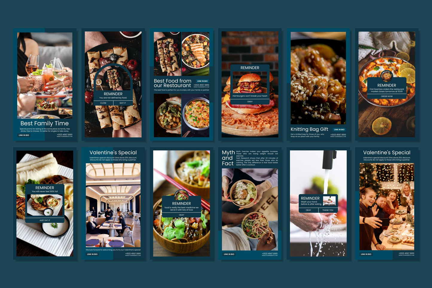120+ Restaurant Instagram Templates - Vol. 4