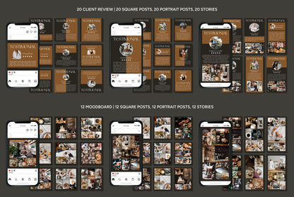 1200+ Coffee Shop Instagram Templates - Vol. 8