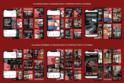 1200+ Fitness Instagram Templates - Vol. 8