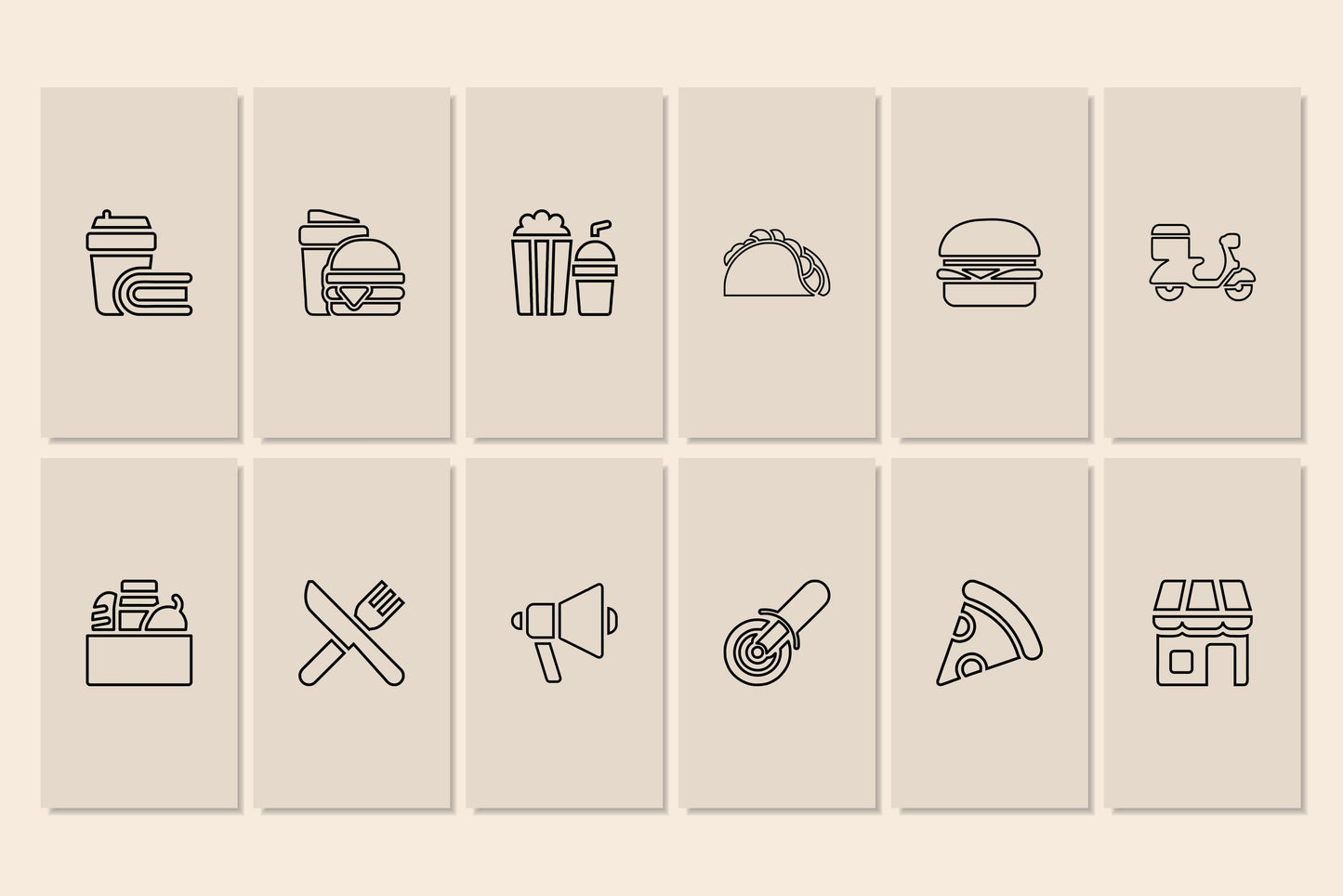 120+ Restaurant Instagram Templates - Vol. 5