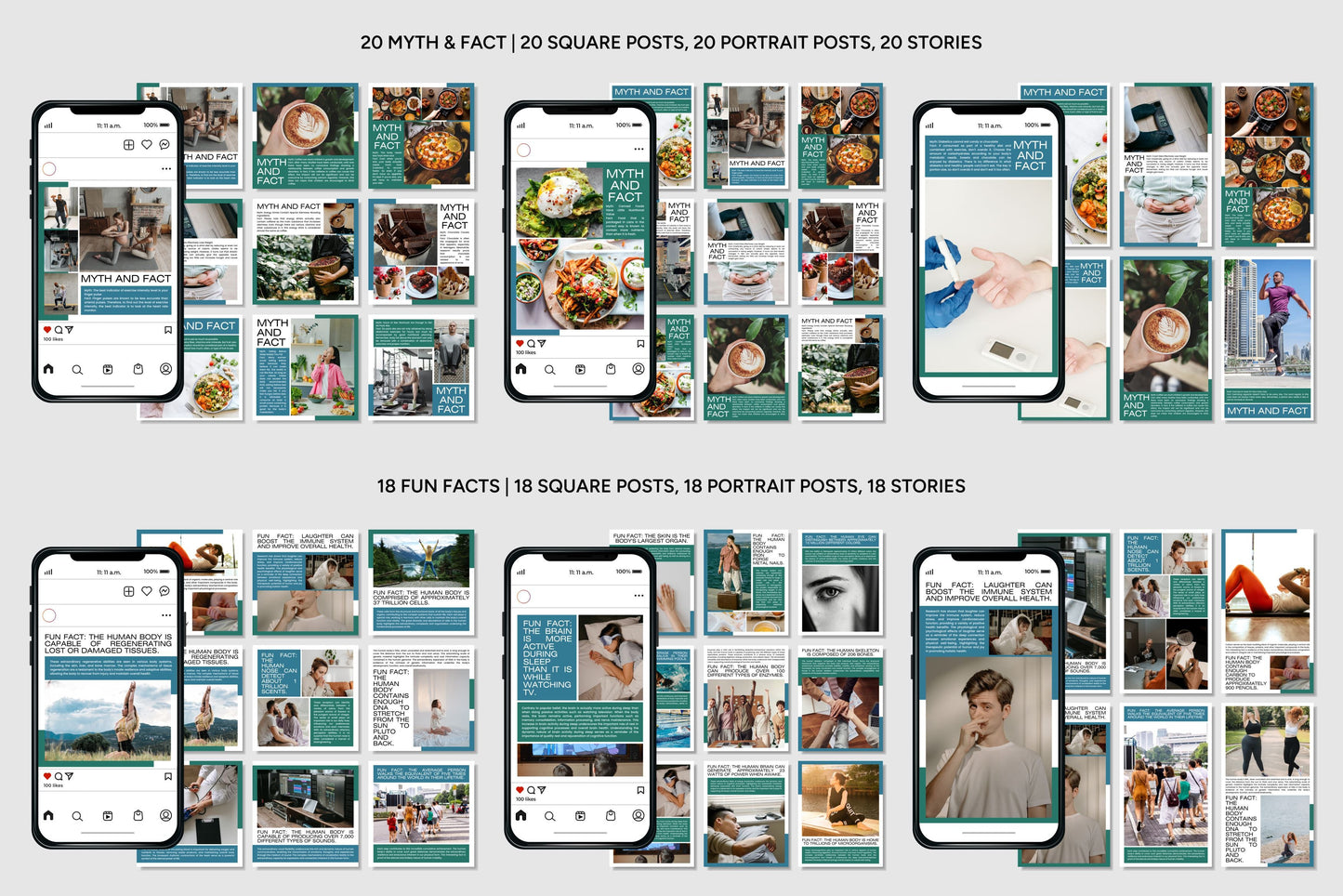 1200+ Medical Instagram Templates - Vol. 6