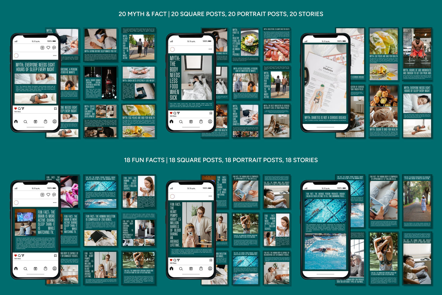 1200+ Medical Instagram Templates - Vol. 8