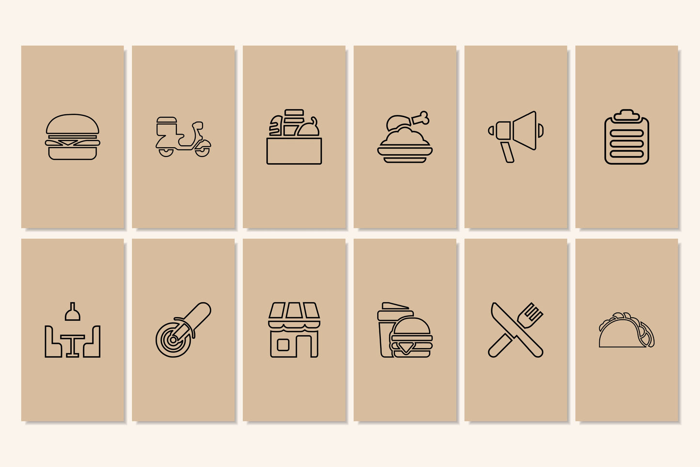 120+ Restaurant Instagram Templates - Vol. 1