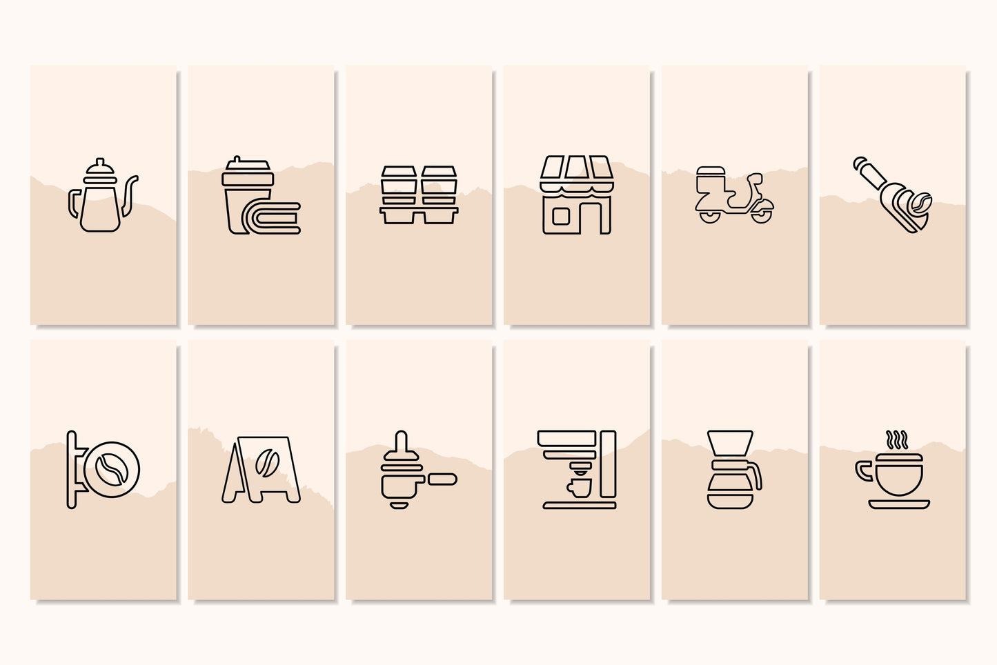 120+ Coffee Shop Instagram Templates - Vol. 4