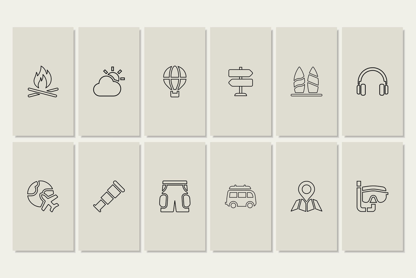 120+ Travel Instagram Templates - Vol. 1