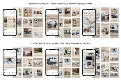 1200+ Interior Design Instagram Templates - Vol. 7
