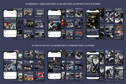 120+ Automotive Instagram Templates - Vol. 2