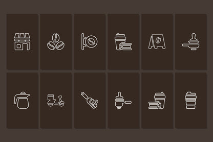 120+ Coffee Shop Instagram Templates - Vol. 1