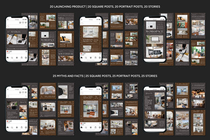 1200+ Interior Design Instagram Templates - Vol. 8