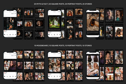1200+ Hairstylist Instagram Templates - Vol. 6