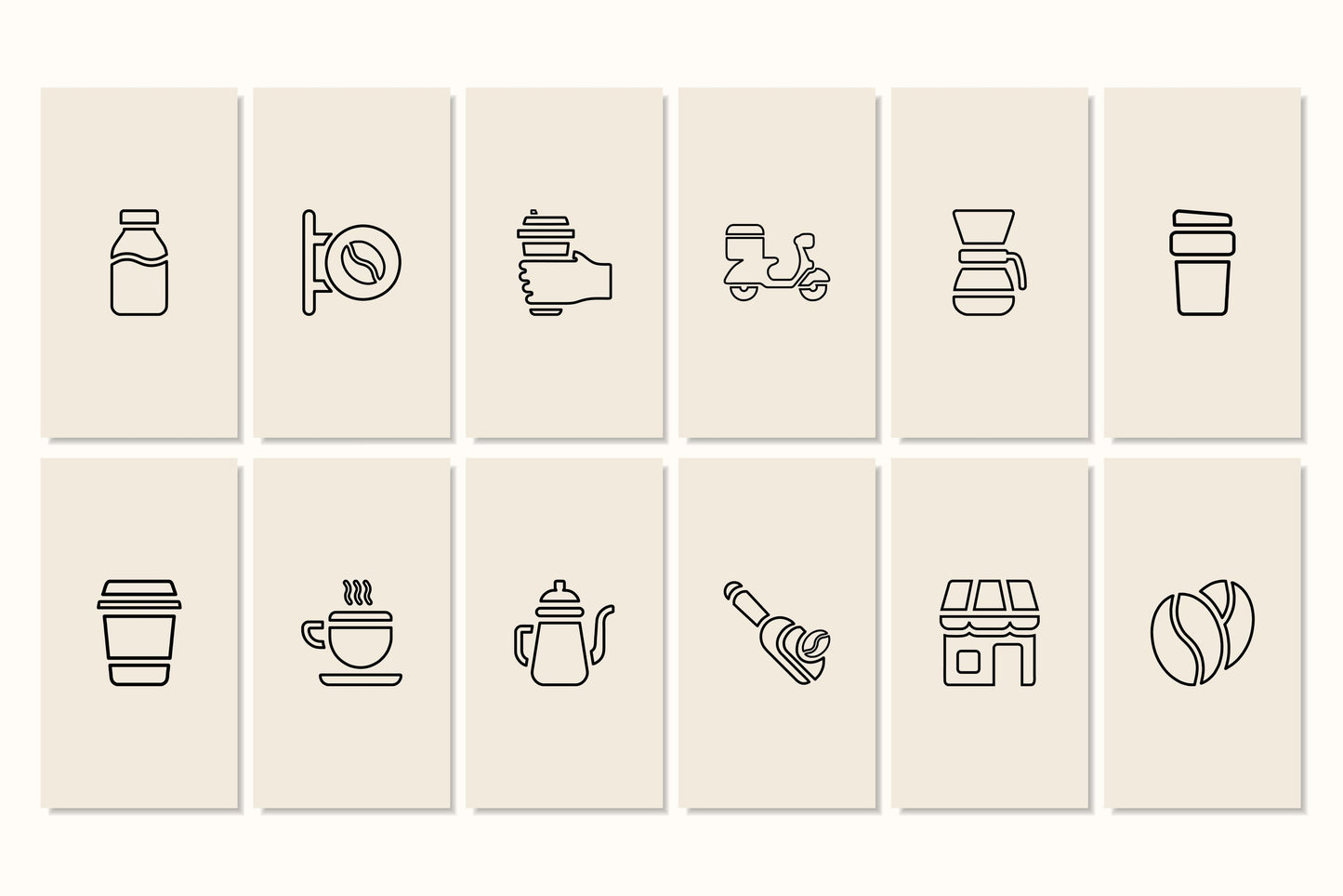 120+ Coffee Shop Instagram Templates - Vol. 5