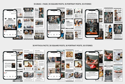 1200+ Fitness Instagram Templates - Vol. 7