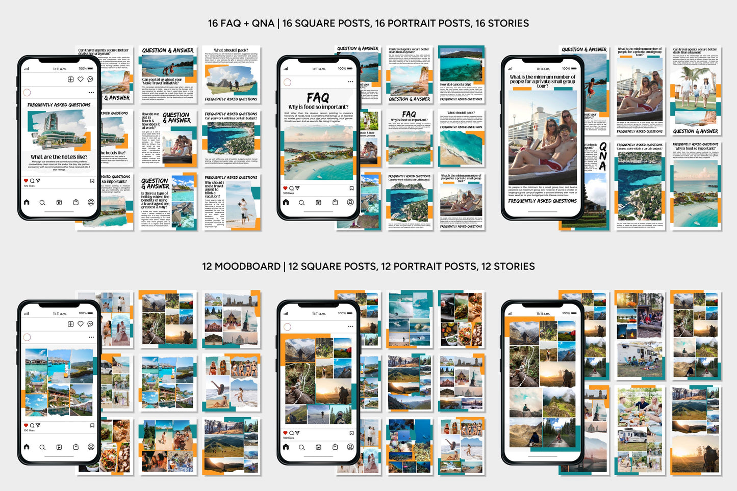 1200+ Travel Instagram Templates - Vol. 7