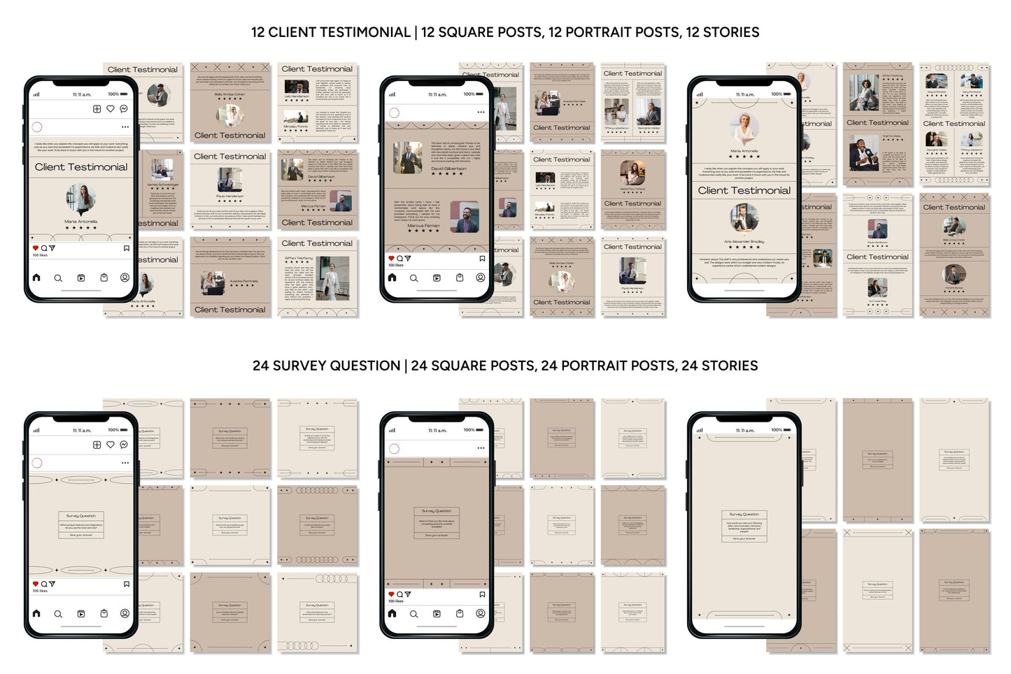 1200+ Interior Design Instagram Templates - Vol. 7
