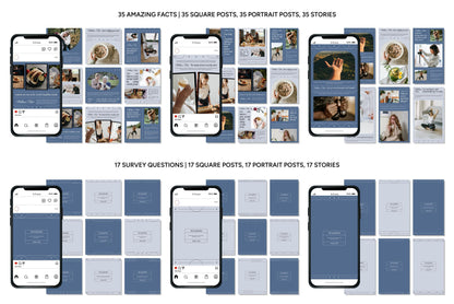 1200+ Wellness Instagram Templates - Vol. 8