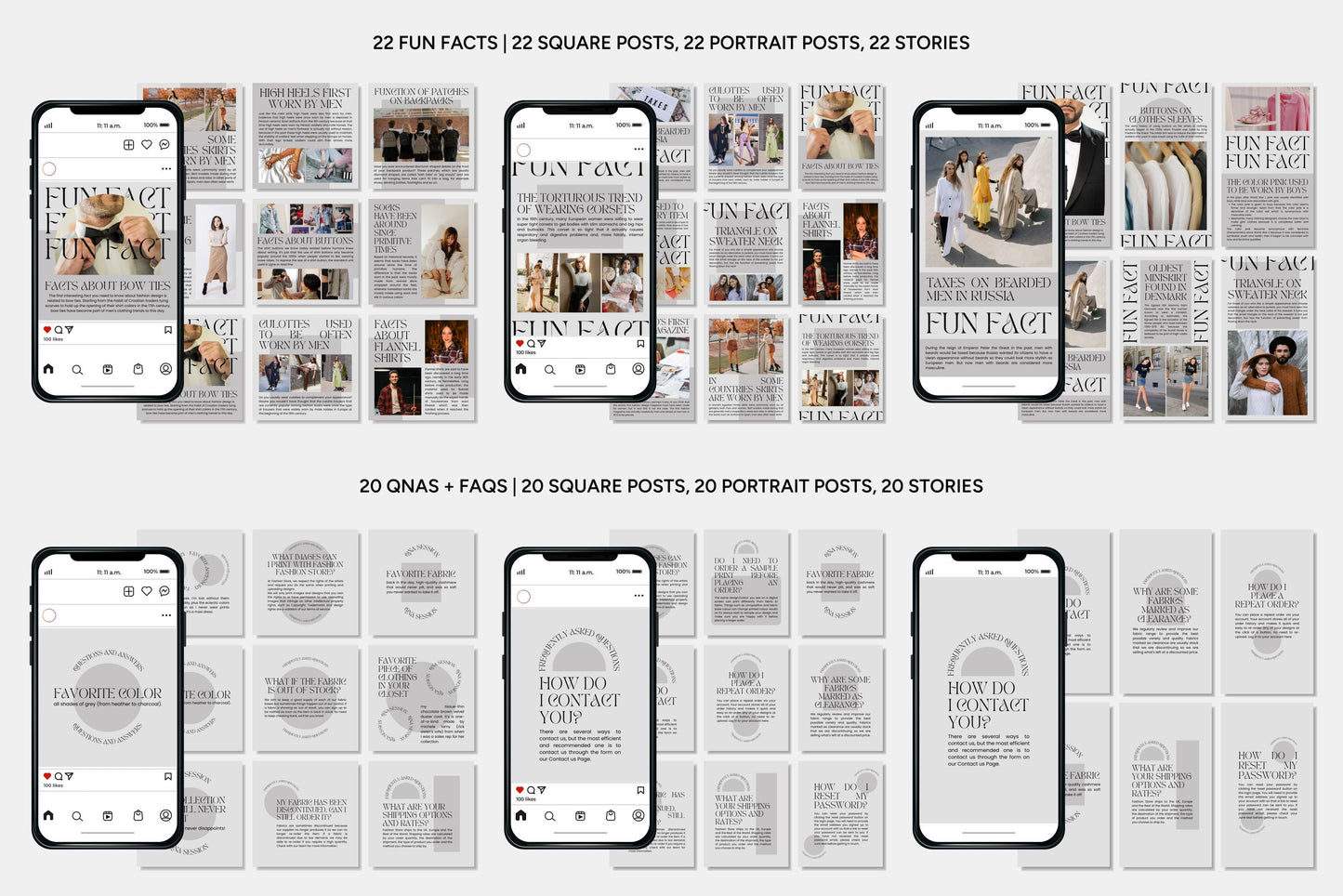 1200+ Fashion Instagram Templates - Vol. 8