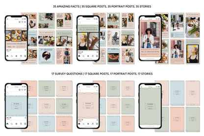 1200+ Wellness Instagram Templates - Vol. 7