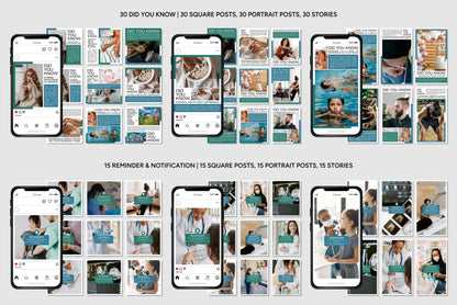 1200+ Medical Instagram Templates - Vol. 6