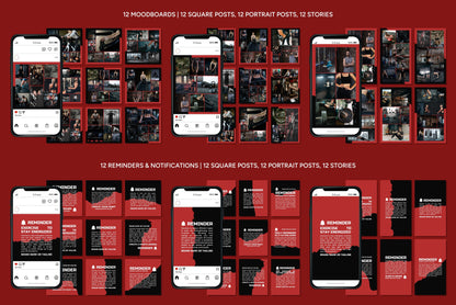 1200+ Fitness Instagram Templates - Vol. 8