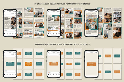1200+ Coffee Shop Instagram Templates - Vol. 6