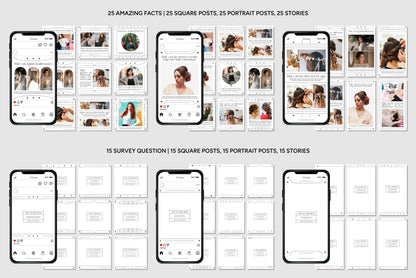 1200+ Hairstylist Instagram Templates - Vol. 7