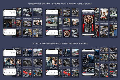 120+ Automotive Instagram Templates - Vol. 2