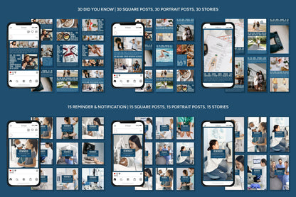 1200+ Medical Instagram Templates - Vol. 7