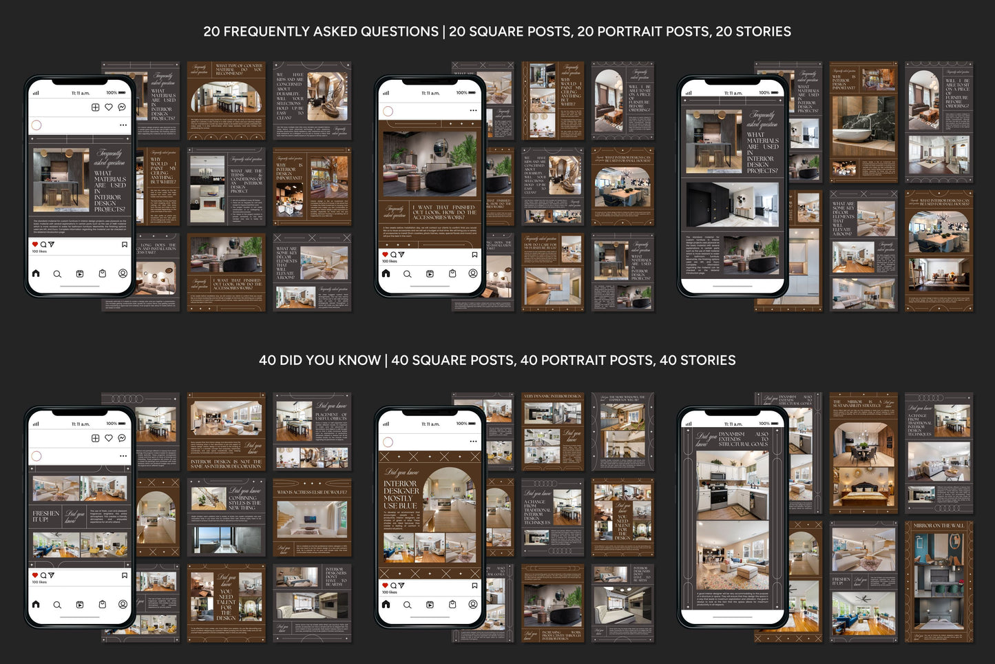 1200+ Interior Design Instagram Templates - Vol. 8