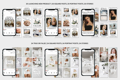 1200+ Skincare Instagram Templates - Vol. 7